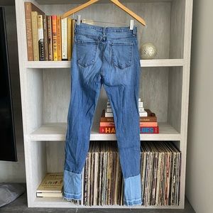 Two tone blue jeans from Anthropologie